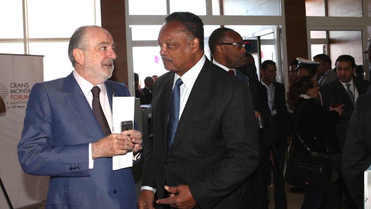 Jean-Paul Carteron et Jesse Jackson
