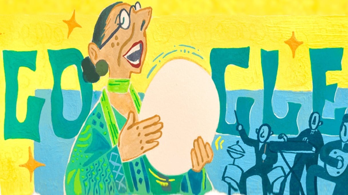 Un doodle en hommage à Hajja Hamdaouia, le 28 octobre, sur Google.