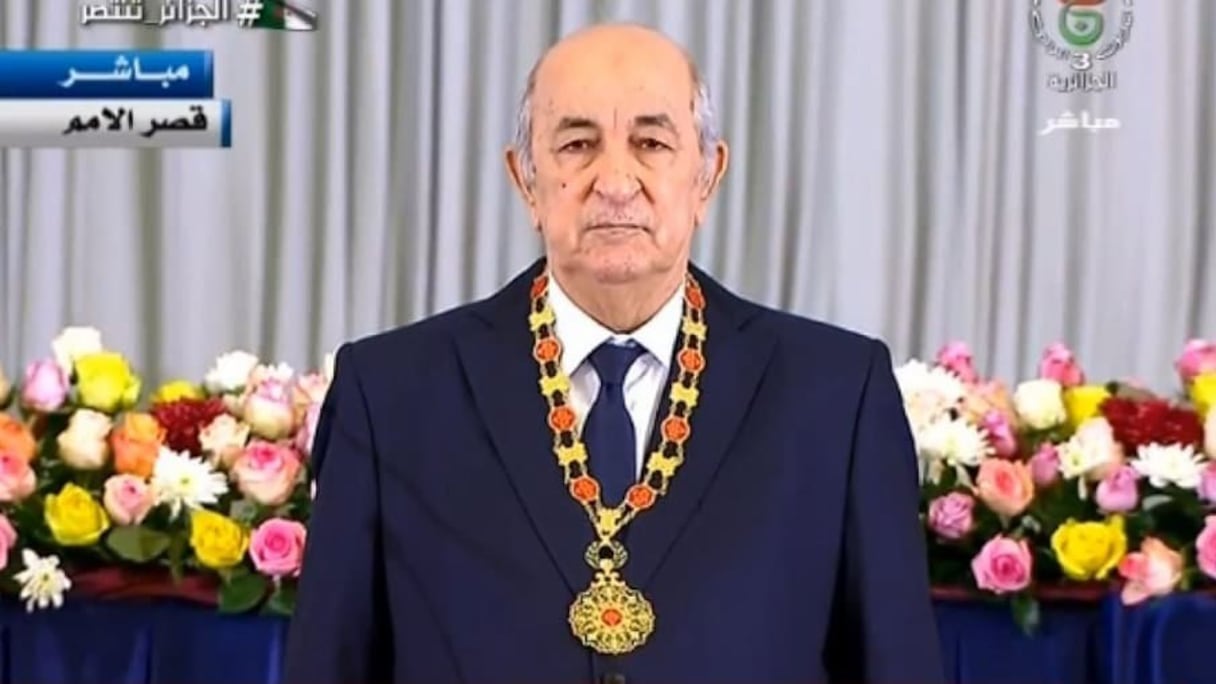 Le président algérien Abdelmadjid Tebboune.
