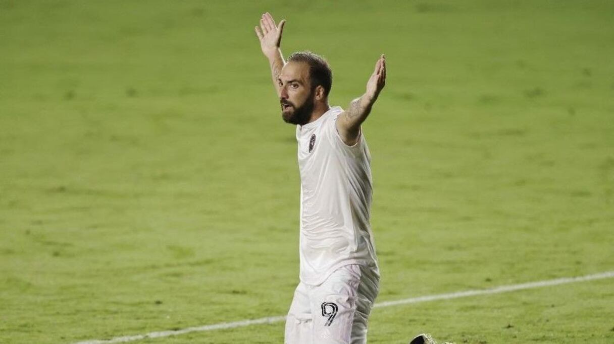 L'Argentin Gonzalo Higuain, auteur de l'un des plus buts de la MLS, en 2020.
