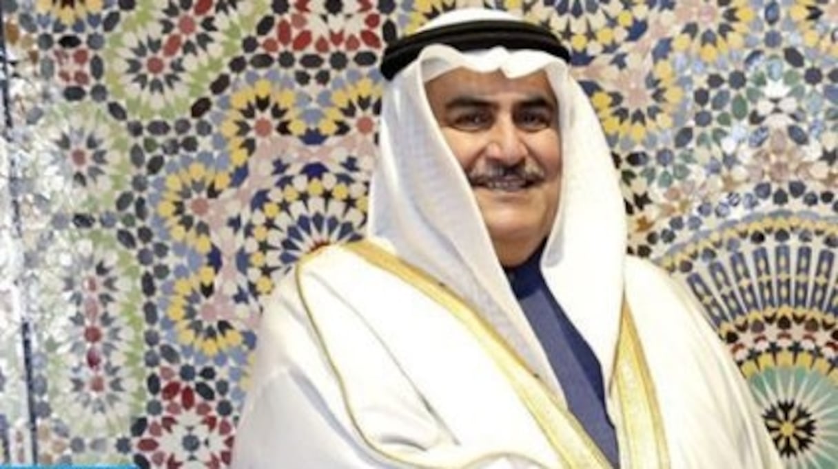 Le ministe bahreini des affaires étrangères, Sheikh Khalid ben Ahmed al-Khalifah.
