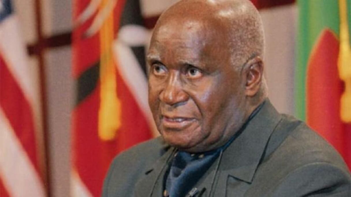 Kenneth Kaunda, premier président de la Zambie.
