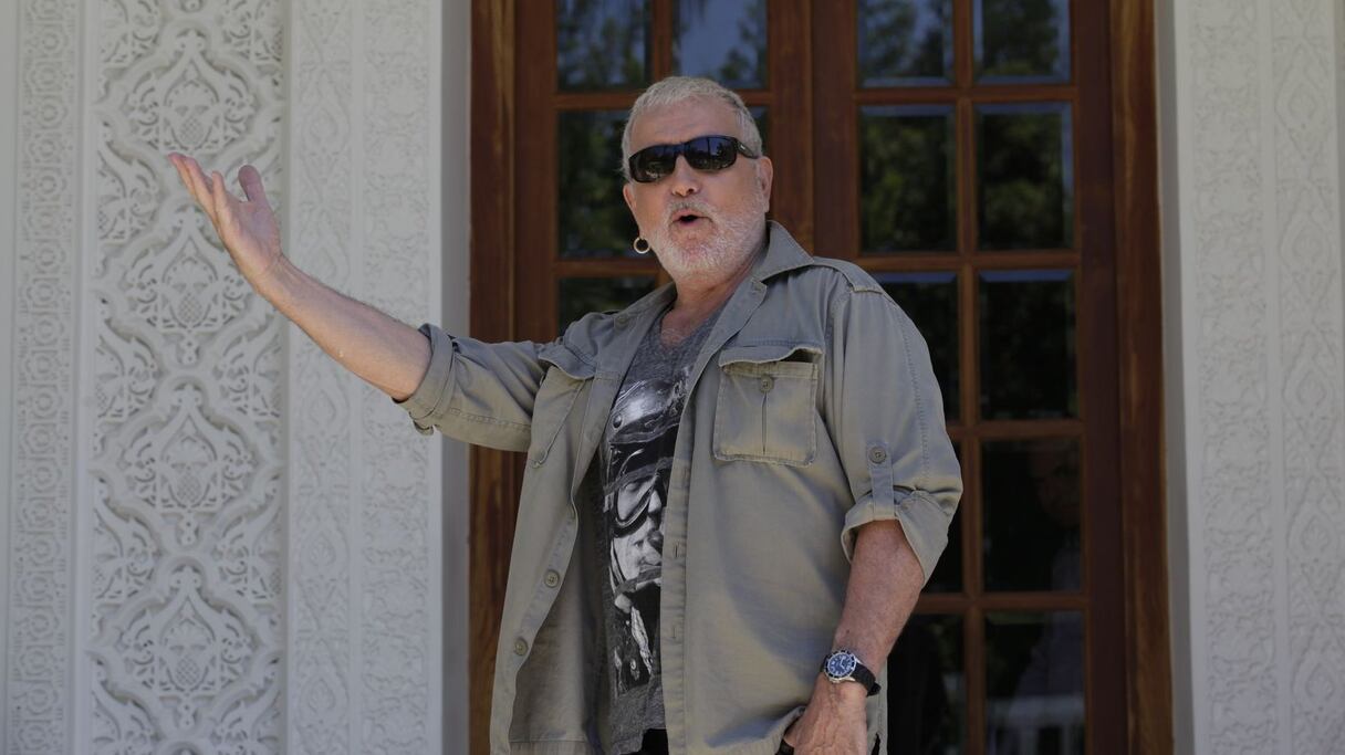 Bernard Lavilliers à la Villa des Arts de Rabat, ce mardi après-midi. 
