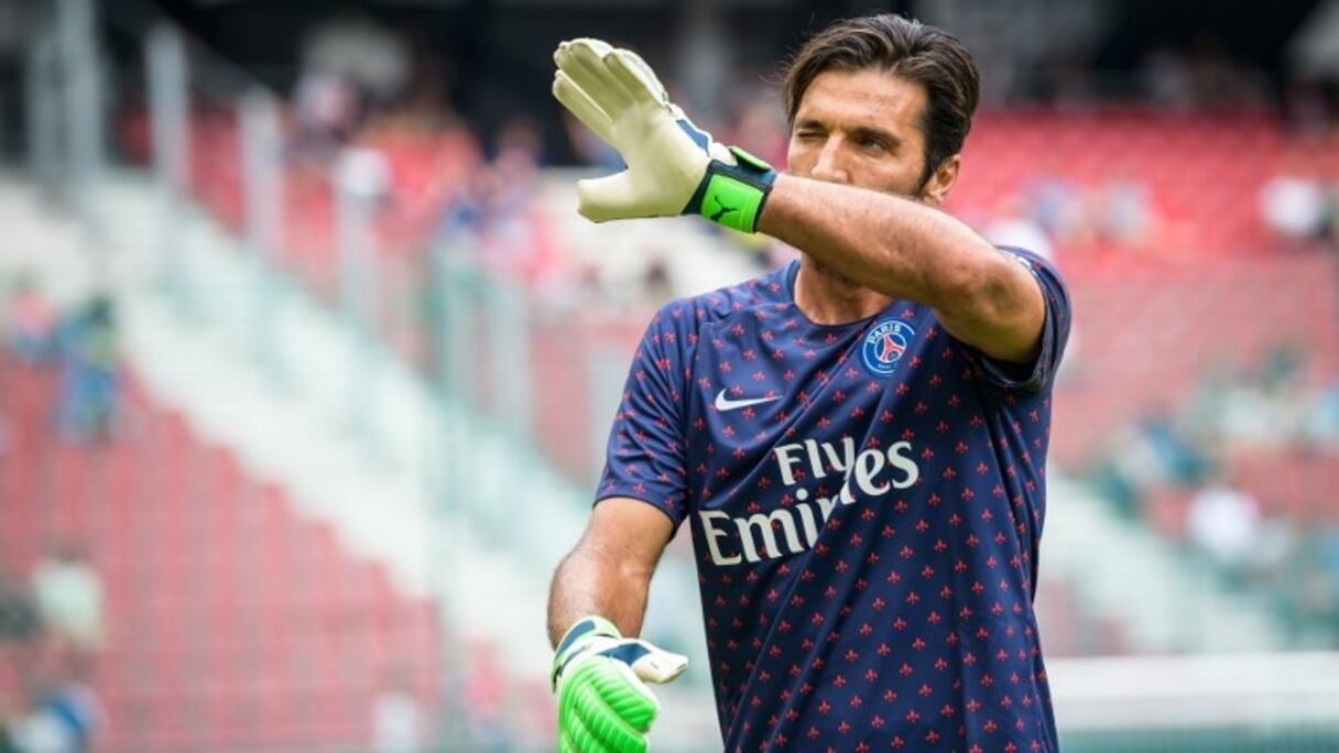 Le champion du monde 2006, Gianluigi Buffon, nouveau gardien du PSG.
