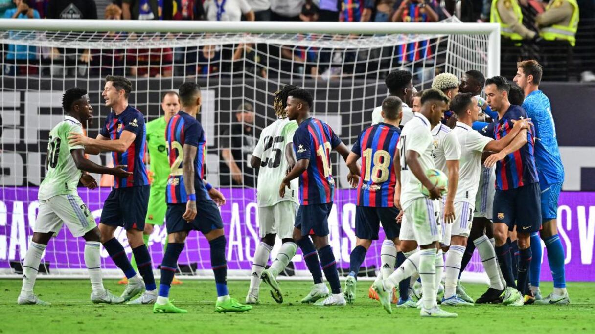 Un précédent duel entre le Real Madrid et le FC Barcelone.
