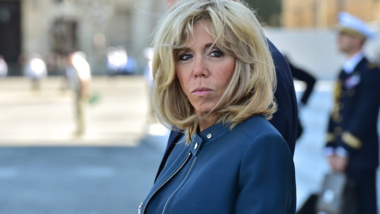 Brigitte Macron, l'épouse du président français Emmanuel Macron.
