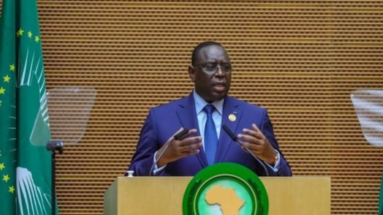 Macky Sall, président du Sénégal et de l'Union africaine.
