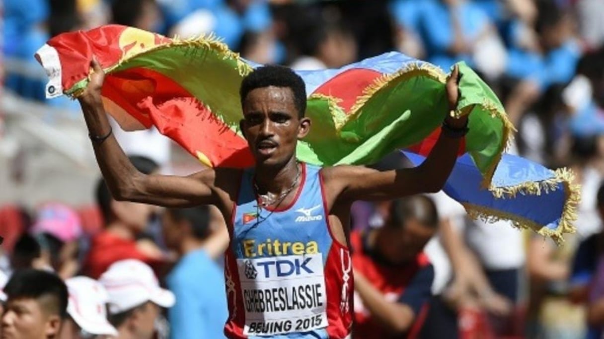 Ghirmay Ghebreslassie, champion du monde du Marathon à seulement 19 ans. 
