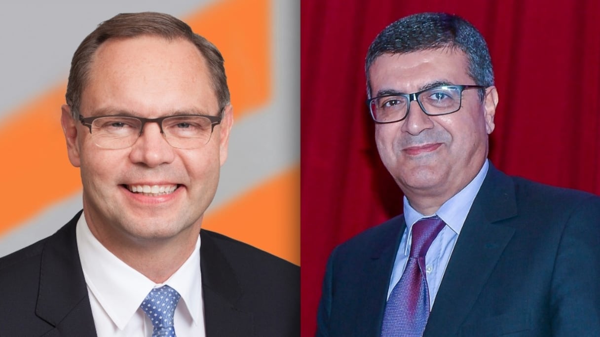 Kim Fejfer, CEO de APM Terminals et Fouad Brini, Président du conseil de surveillance de TMSA.
