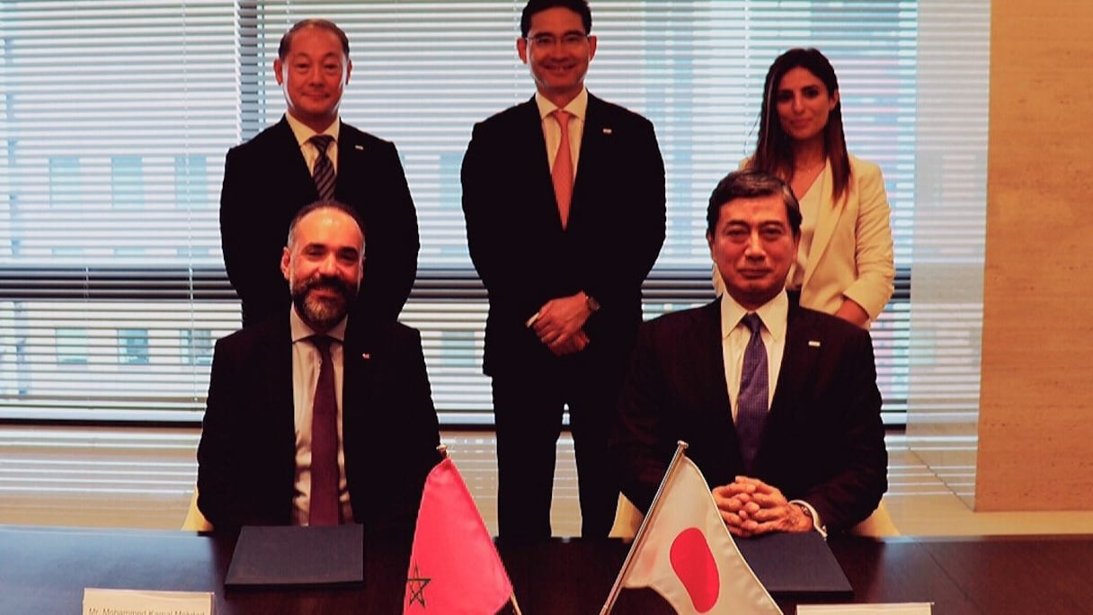 Lors de la signature du mémorandum d'entente BCP- Sumitomo
