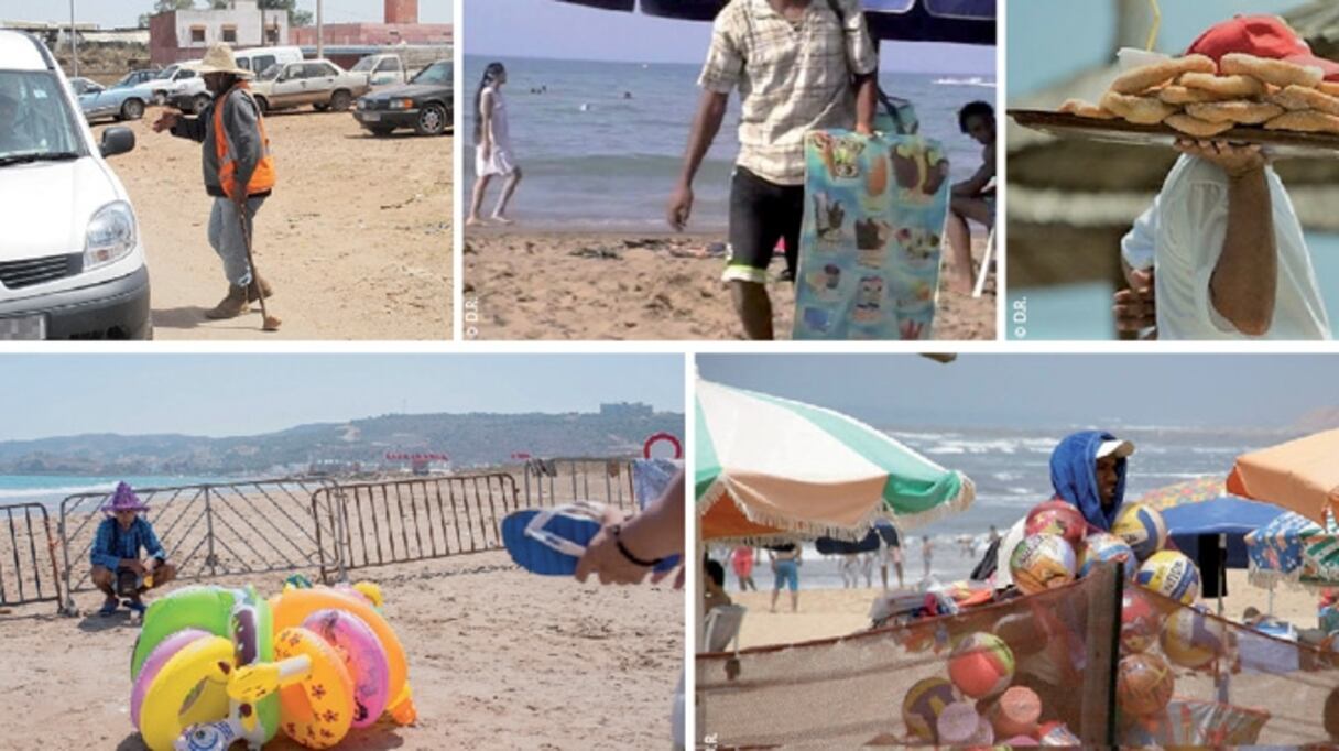 Ces "petits boulots" d'été sont devenus une composante indissociable du décor général des plages marocaines. 
