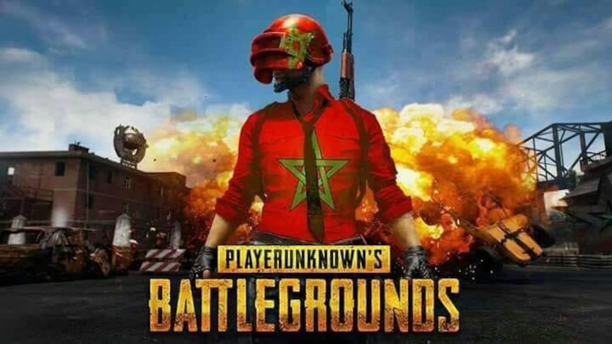 Affiche promotionnelle du jeu vidéo «Pubg» au Maroc.
