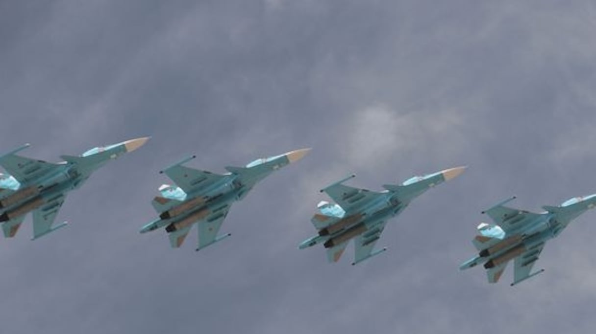 Les bombardiers tactiques Sukhoï SU-34 Fullback sont utilisés par l'armée de l'air russe depuis septembre en Syrie.
