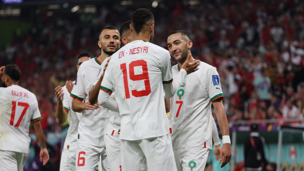 Les Lions de l'Atlas qualifiés pour les huitièmes de finale de la Coupe du Monde.
