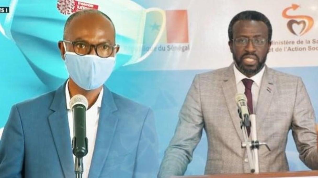 Le professeur Moussa Seydi et le docteur Abdoulaye Bousso, les deux figures de proue de la lutte contre le Covid-19 au Sénégal.
