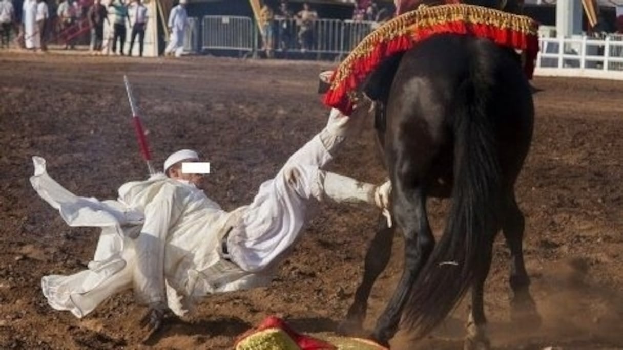 La chute du cavalier lui a été fatale.
