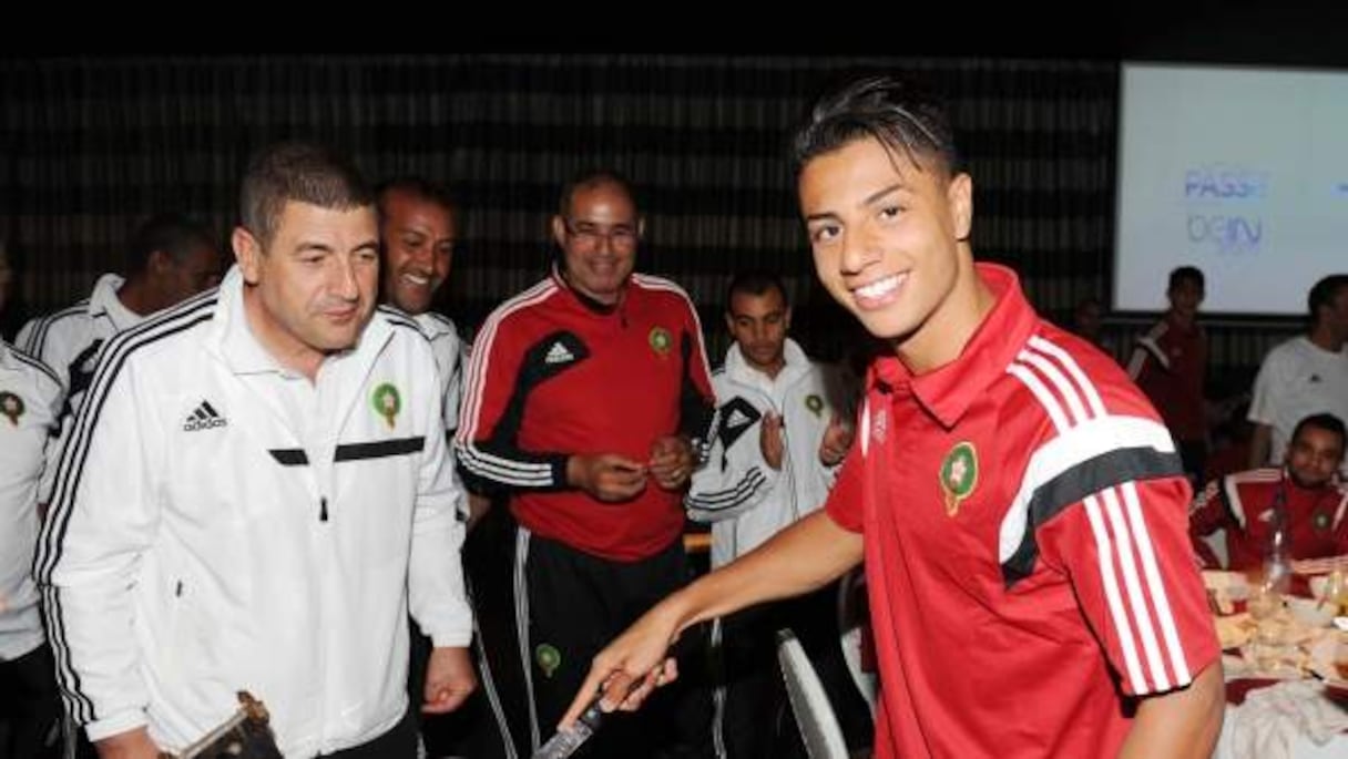 Hachim Mastour fête ses 17 ans avec les Lions de l'Atlas. 
