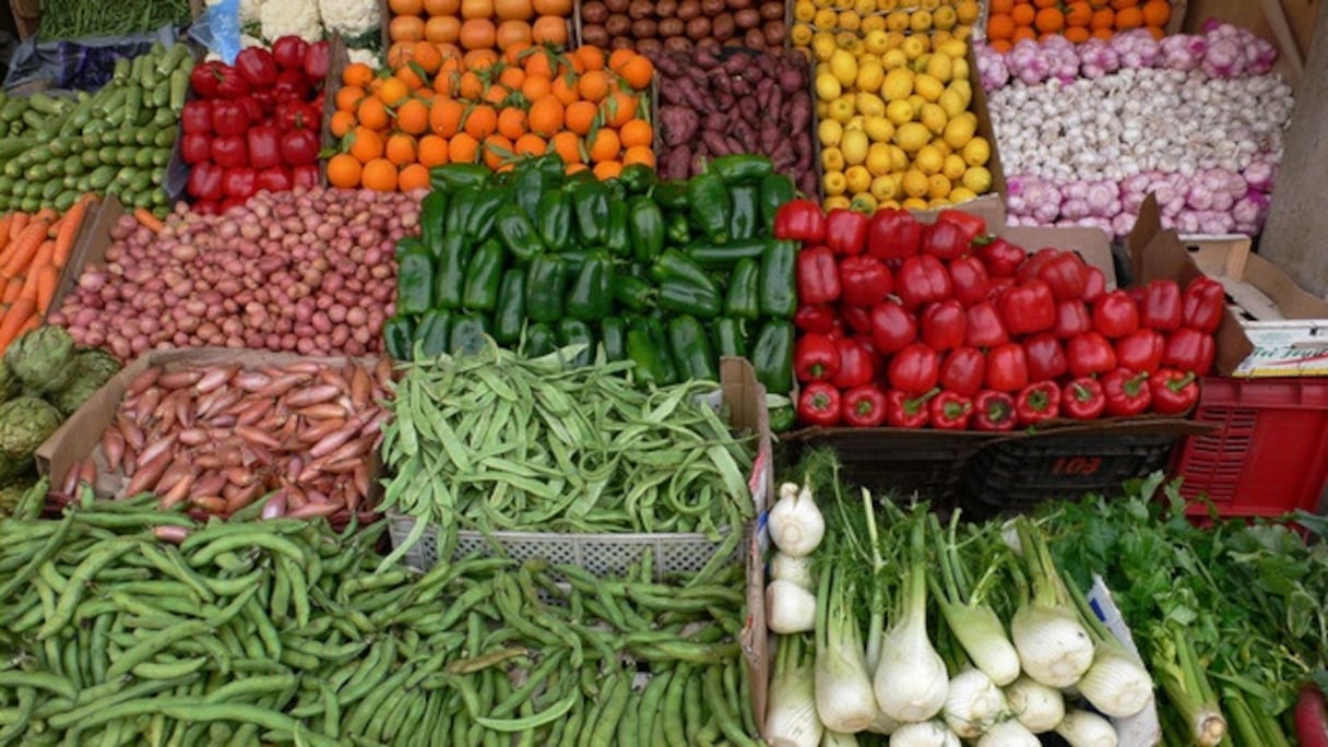 Des légumes frais du Maroc. 
