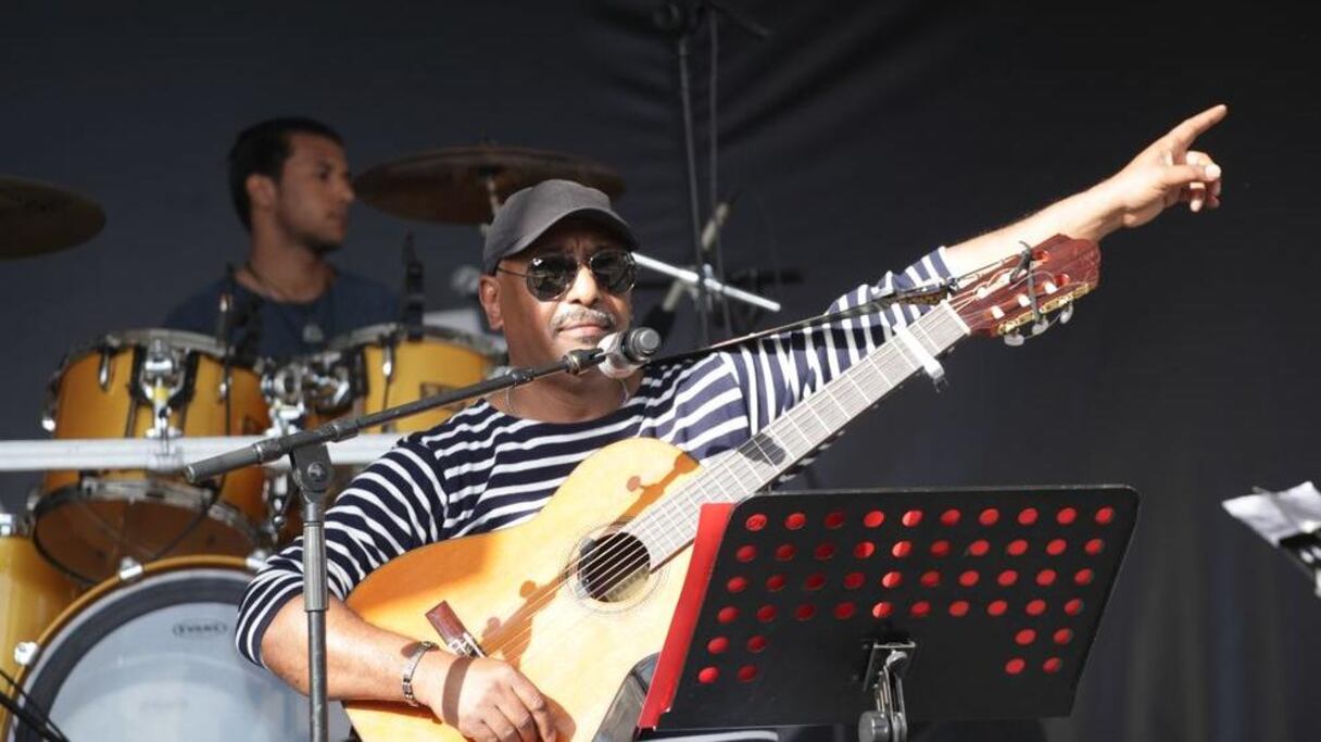 Jamal Oussfi, lors du concert.
 
