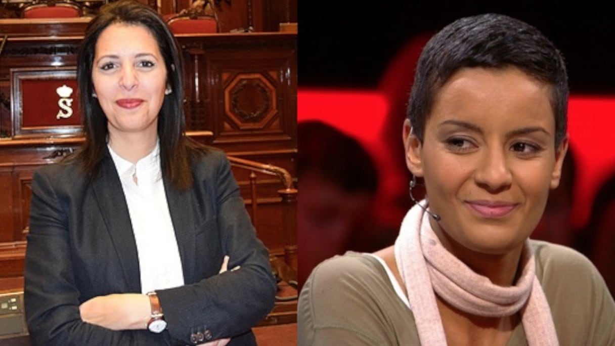 De gauche à droite, Zakia Khattabi et Meryame Kitir.
