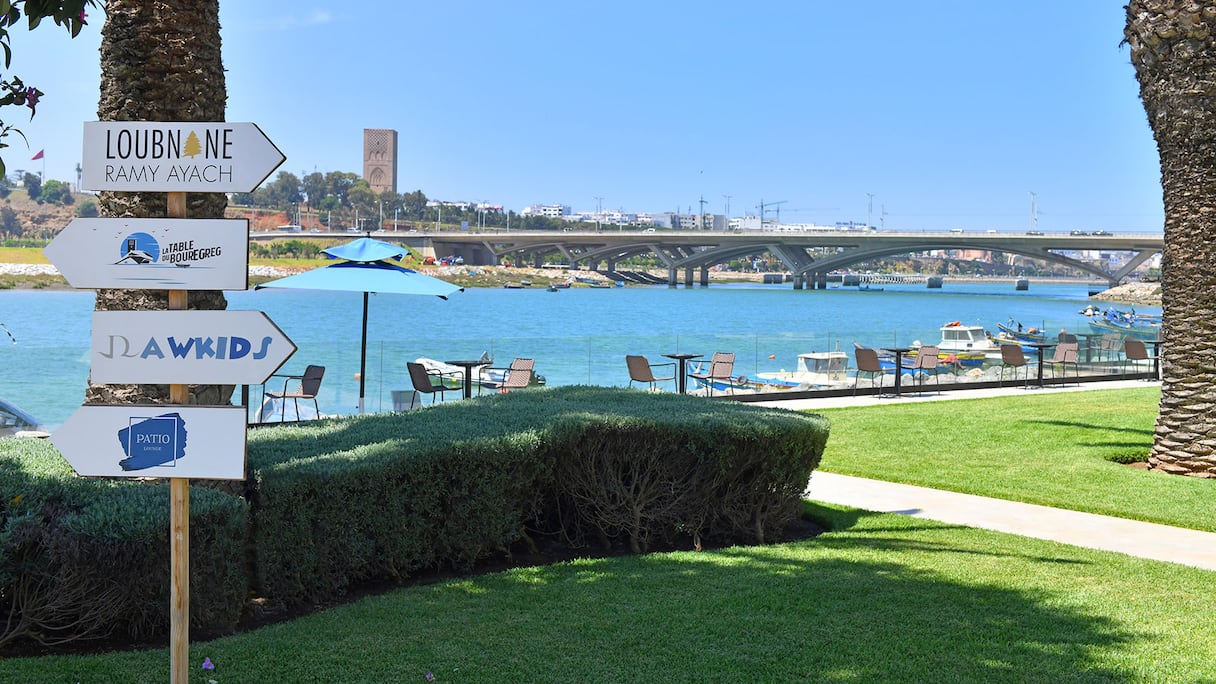 Les jardins de l'hôtel Dawliz de Rabat.
