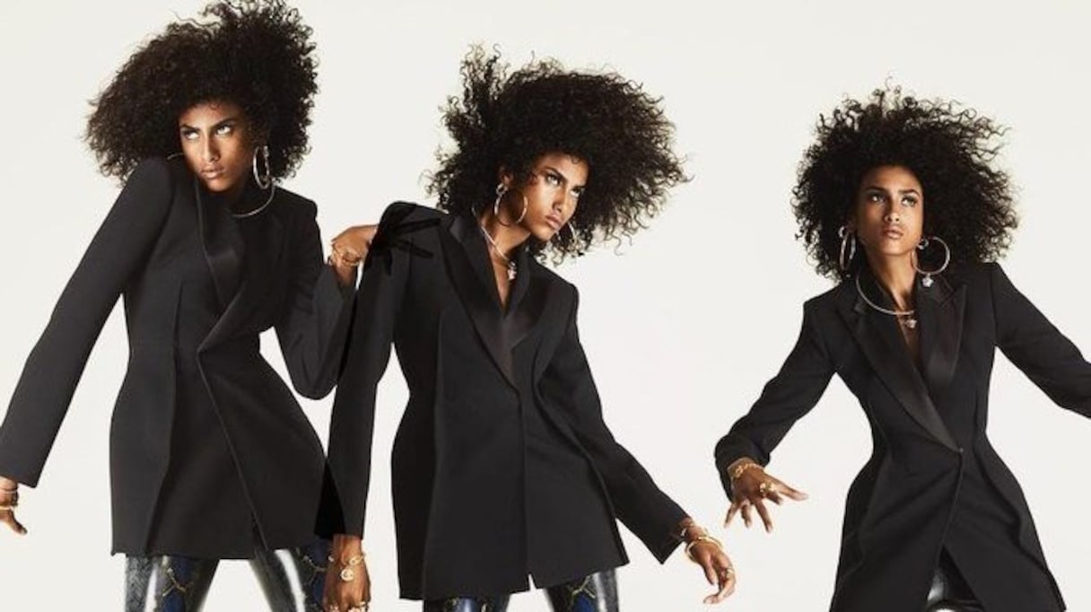 Imaan Hammam, nouveau visage de la campagne "Flash" de Versace.
