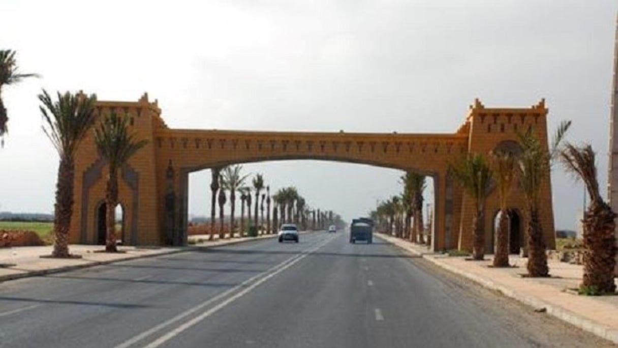 Entrée de la ville de Guelmim. 
