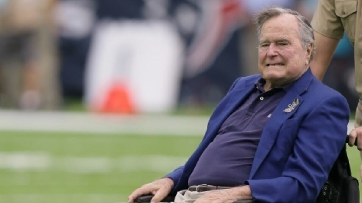L'ancien président américain George H.W. Bush, 92 ans, le 30 octobre 2016.
