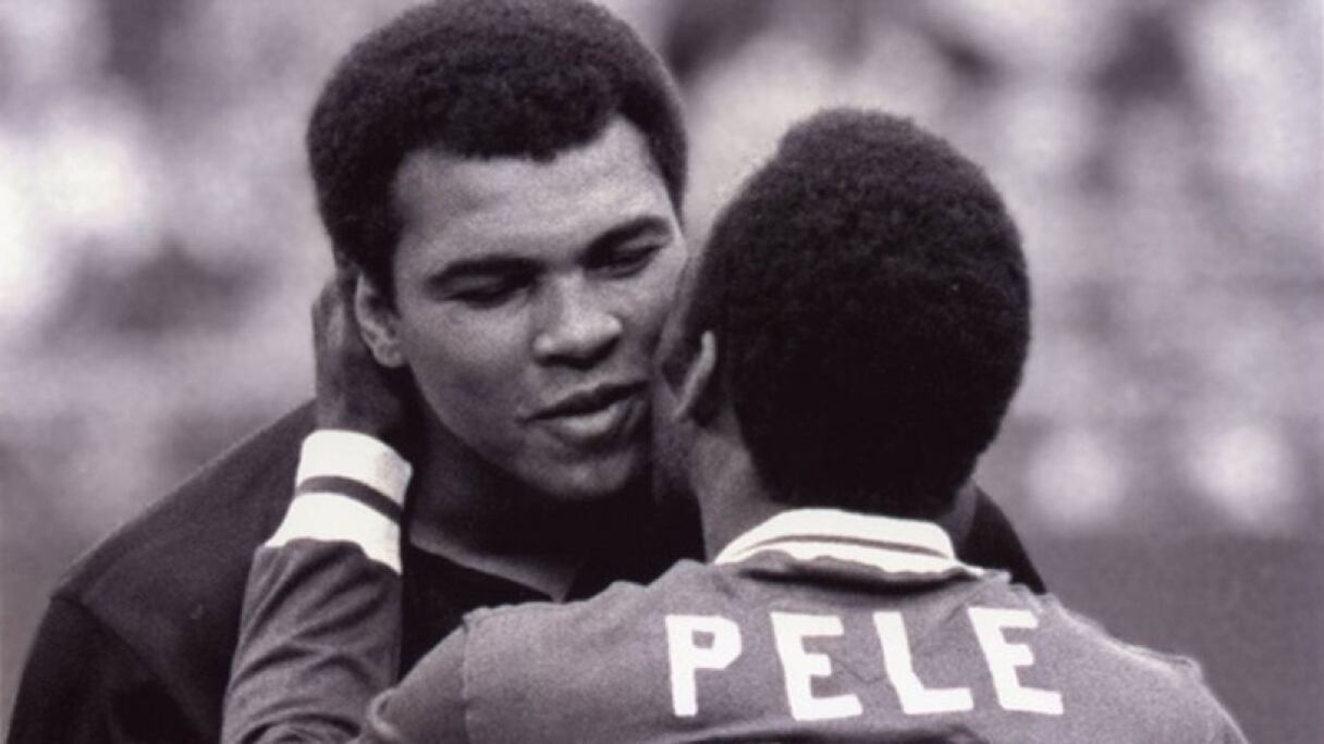 Pelé et feu Mohamed Ali.
