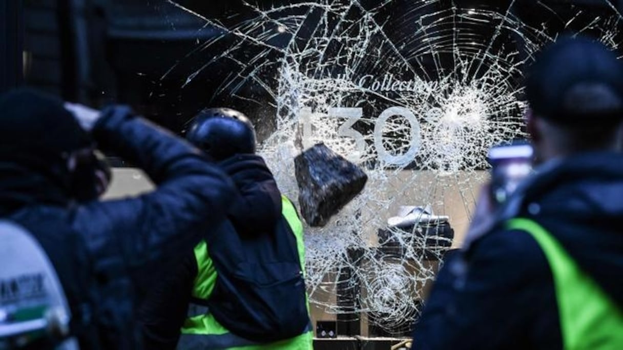 Affrontements dans les avenues de Paris, samedi 1er décembre 2018.
