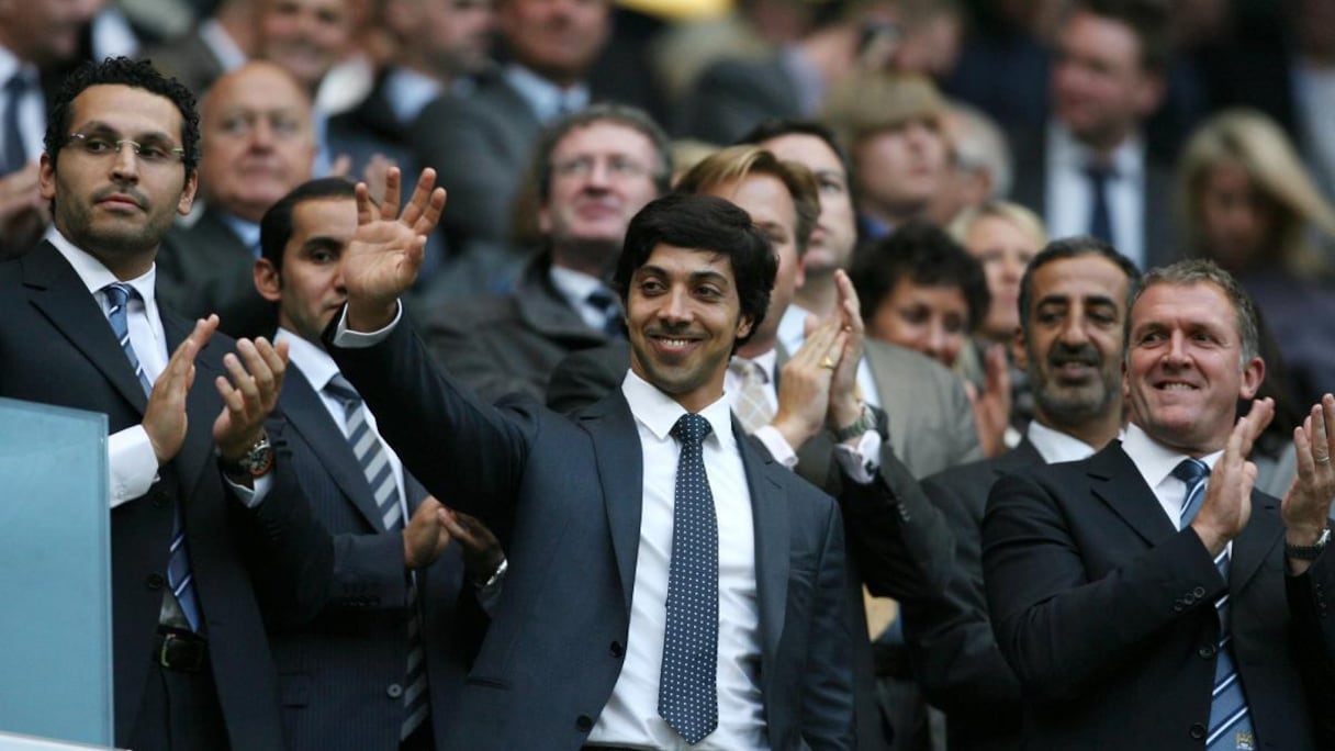 Cheikh Mansour Bin Zayed Al Nahyan, propriétaire de Manchester City.
