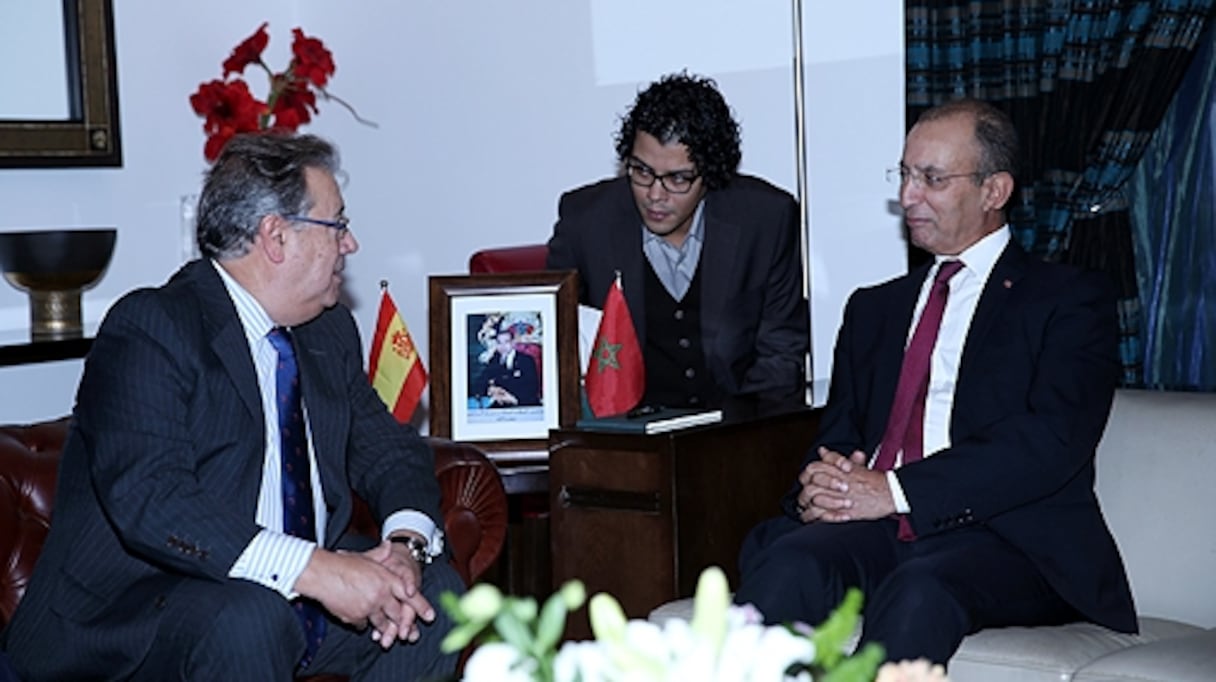 Mohamed Hassad et son homologue espagnol Juan Ignacio Zoido.
