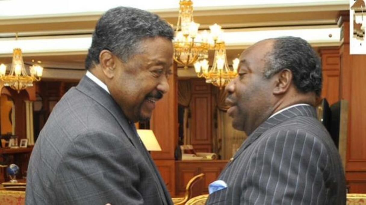 Jean-Ping et Ali Bongo, les deux principaux protagonistes de l'élection présidentielle gabonaise d'août prochain. 
