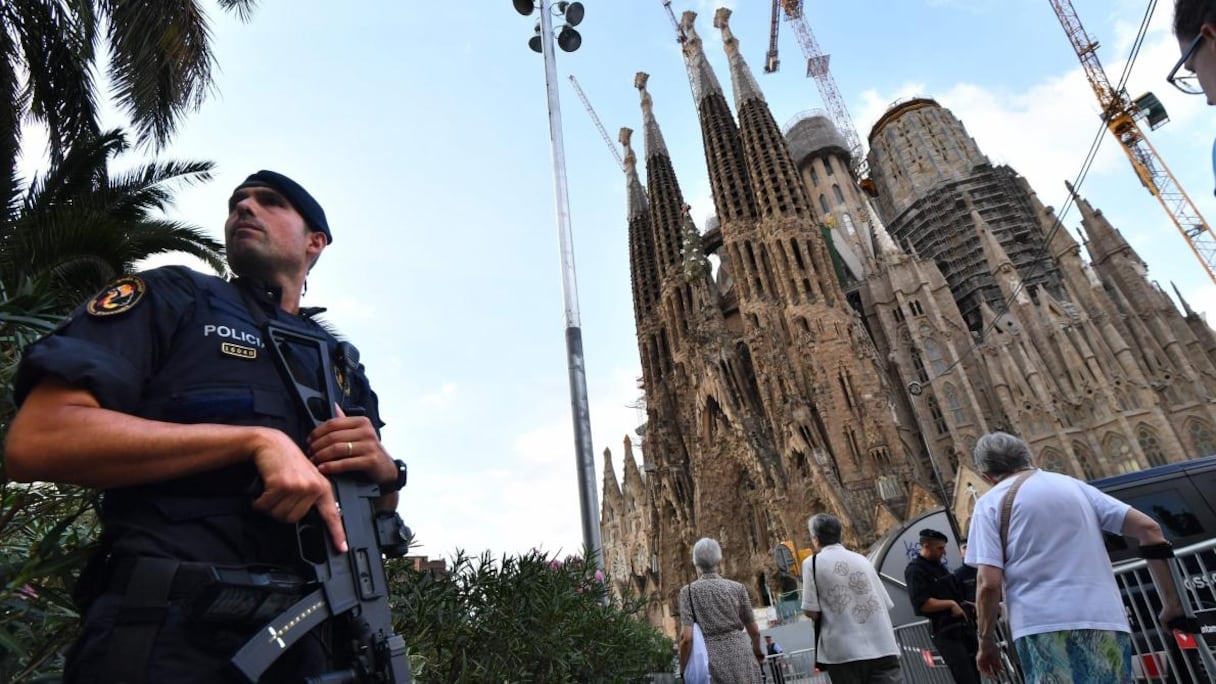 La Sagrada Familia à Barcelone aurait fait partie des monuments visés par les terroristes. 
