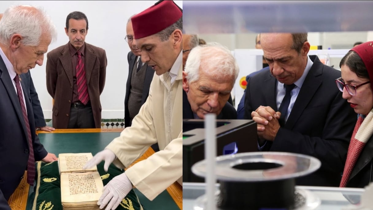 Josep Borrell à l'université Al Quaraouiyine et à l'Université Euromed de Fès, vendredi 6 janvier 2023.
