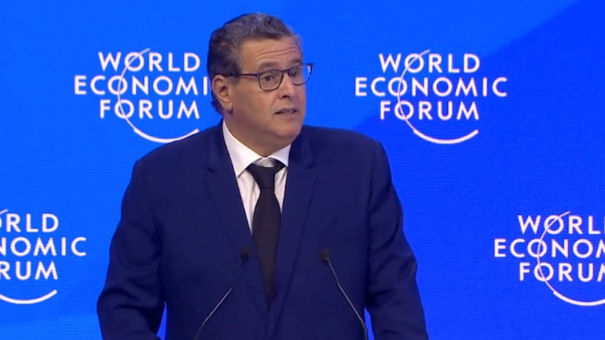 Le chef du gouvernement, Aziz Akhannouch, a adressé une allocution, mercredi 18 janvier 2023, au Forum économique mondial.
