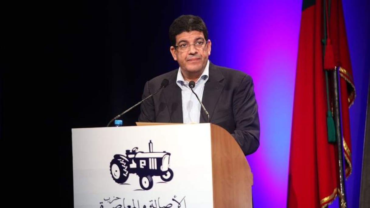 Mustapha Bakkoury, président du Parti authenticité et modernité (PAM).
