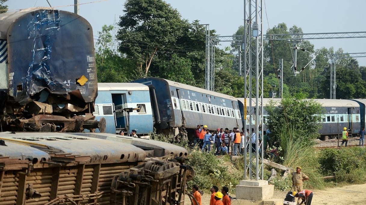 Le train par lequel la catastrophe est arrivée.
