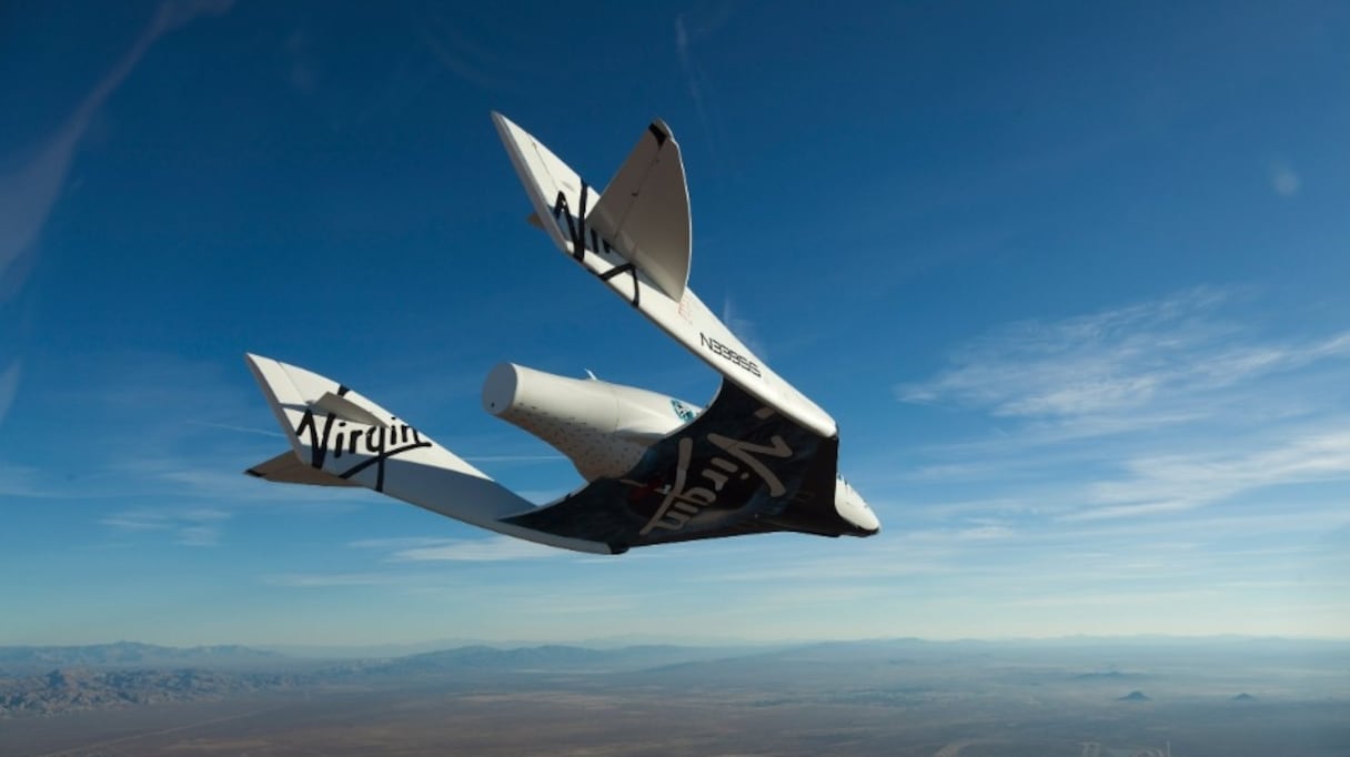 Le nouveau modèle de navette spaciale conçu par Virgin Galactic.
