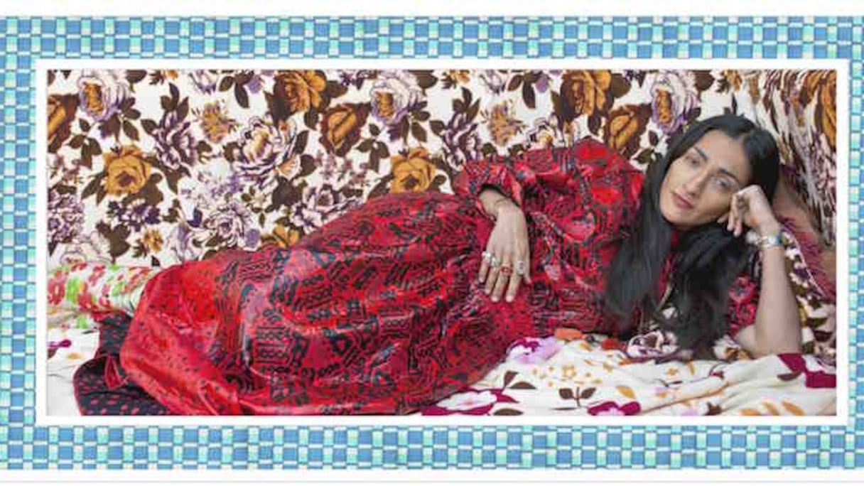 Hindi Zahra s'est livrée au jeu de Hassan Hajjaj
