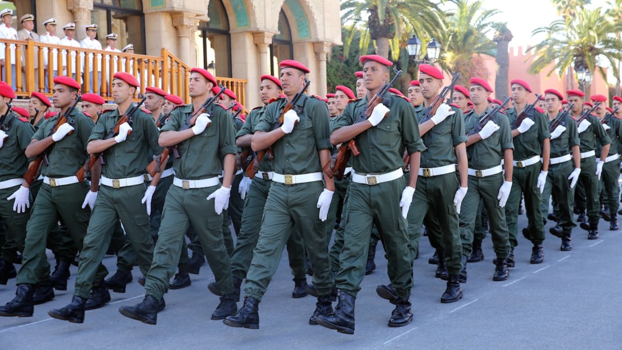 Défilé des Forces armées royales. 
