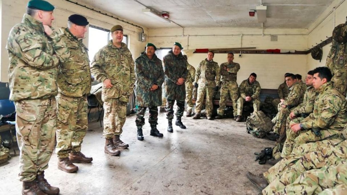 "Jebel Tarik" est un exercice mené chaque année par les forces armées royales et l'armée britannique.
