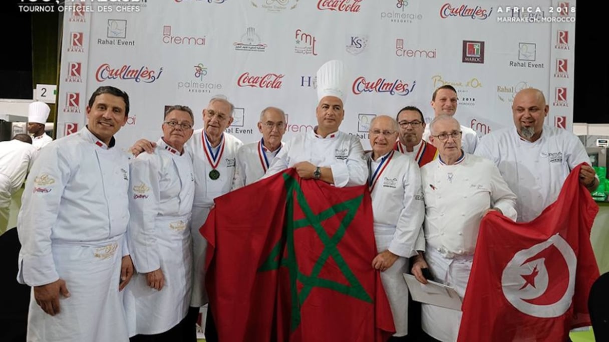 L'équipe marocaine savoure son triomphe.
