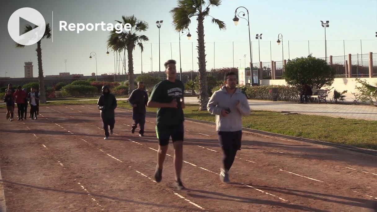 Courir, ou marcher avant le ftour, en ce ramadan 1443: à Laâyoune aussi, les habitants s'y sont mis. 
