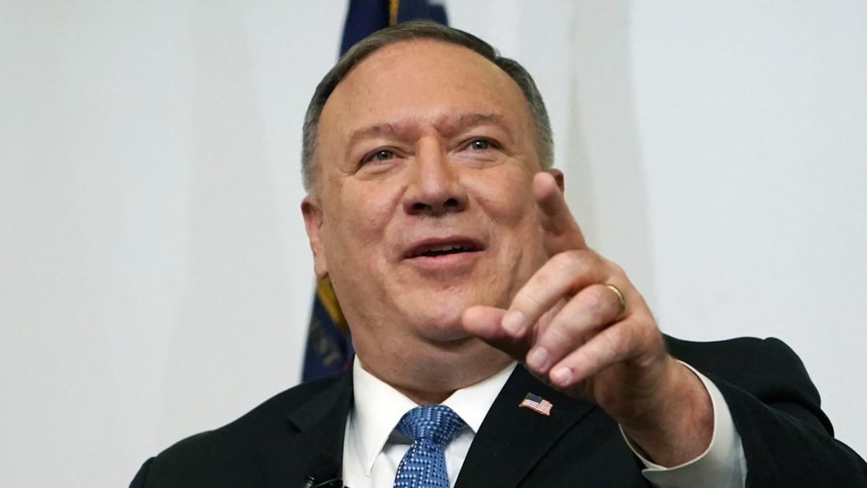 L'ancien secrétaire d'Etat américain Mike Pompeo, le 9 décembre 2020, à Atlanta, en Géorgie. 
