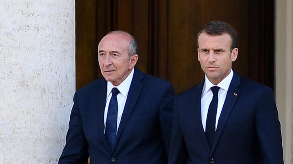 Emmanuel Macron et Gérard Collomb 
