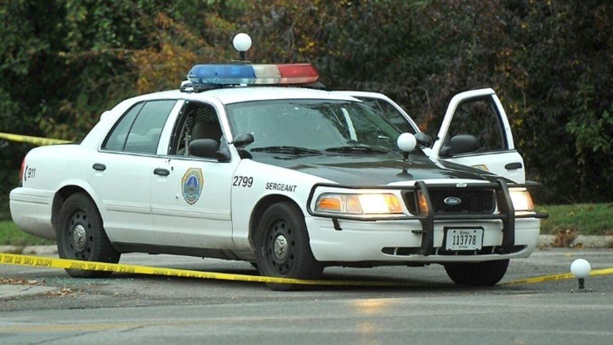 Une voiture de police au Texas (Etats-Unis).
