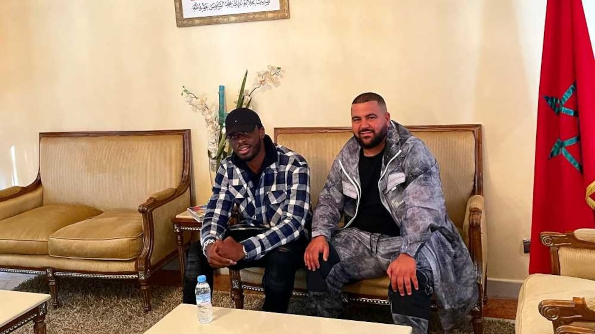 Dadju et l'ami de la famille Youssef Aarab
