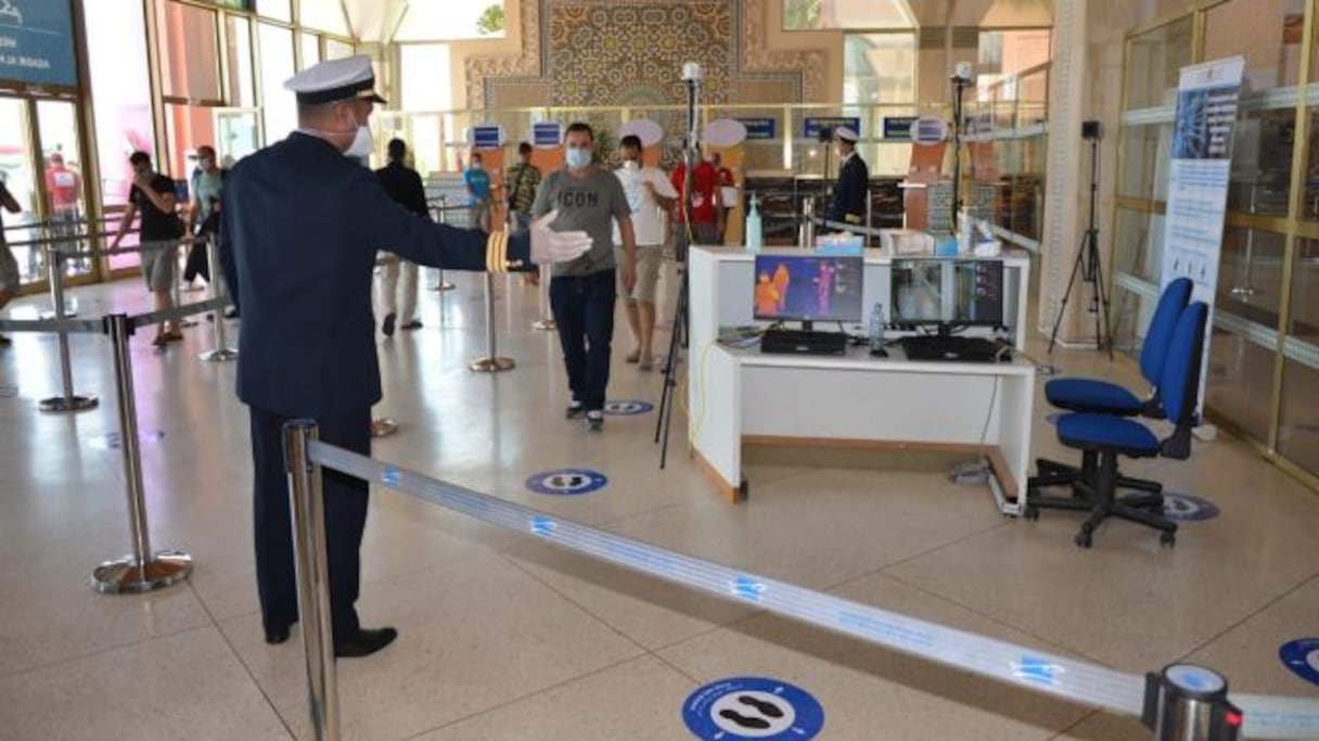 Près de 750 Marocains bloqués à l'étranger sont arrivés à Agadir, le 22 juin 2021. 
