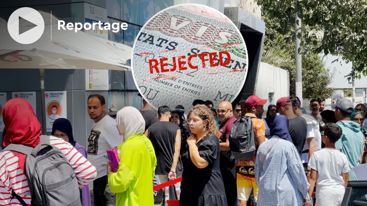 Des dizaines de personnes, formant une foule compacte, se rendent chaque jour chez TLS Contact, boulevard Abdelmoumen à Casablanca, afin de déposer leur demande pour un visa Schengen, ou pour s'enquérir d'une réponse à leur demande. Bien souvent, en vain. 
